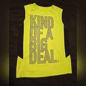 Old Navy Boy's Kind of a Big Deal Active Tank top Neon Green Size‎ 5T